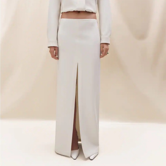 Mango Slit Long Skirt - Picture 1 of 6